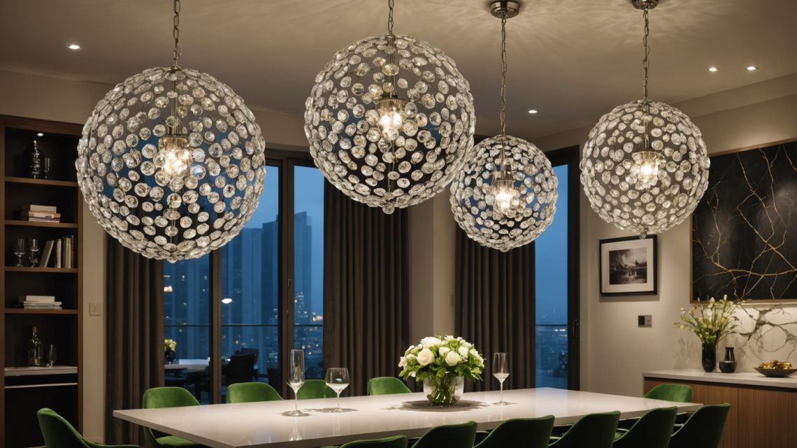 Illuminez Votre Espace Vert : L’Élégance d’une Baladeuse en Cristal pour un Design Exquis